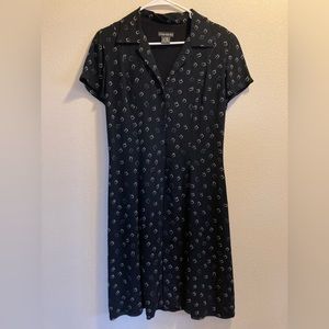 New Banana Republic Button Down Geometric Print Dress Size 4